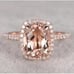 New 18k Rose Gold Plated Oval Cut Champagne Ring