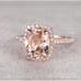 New 18k Rose Gold Plated Oval Cut Champagne Ring
