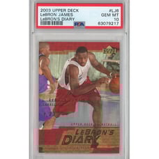 Graded 2003-04 Upper Deck LeBron James #LJ6 LeBron's Diary Rookie Card PSA 10