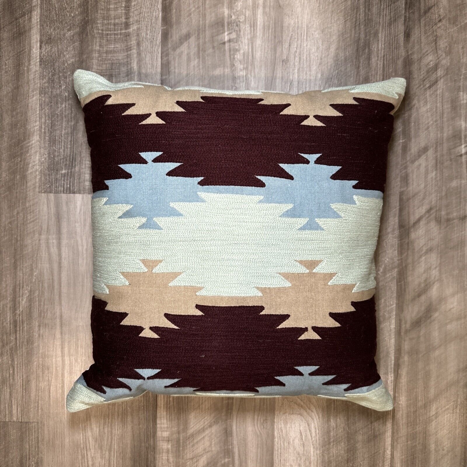 Suki Cheema Throw Pillow with Down Feather Insert - 18x18