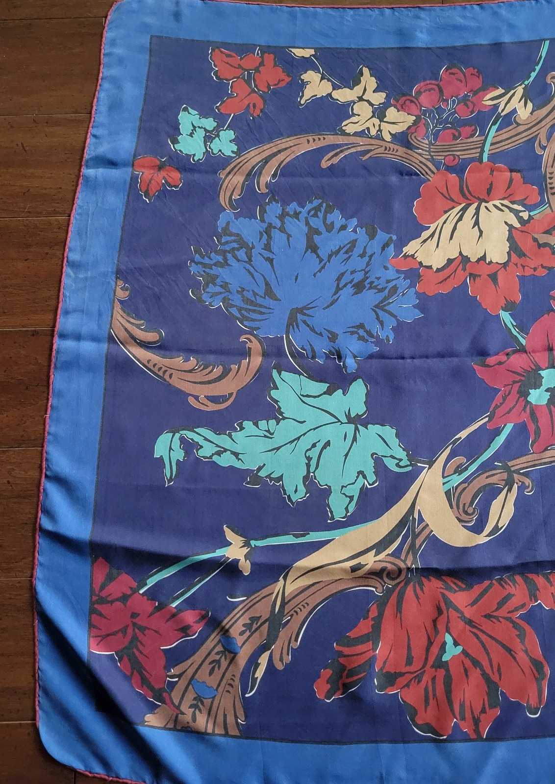 Vintage Large Silk scarf