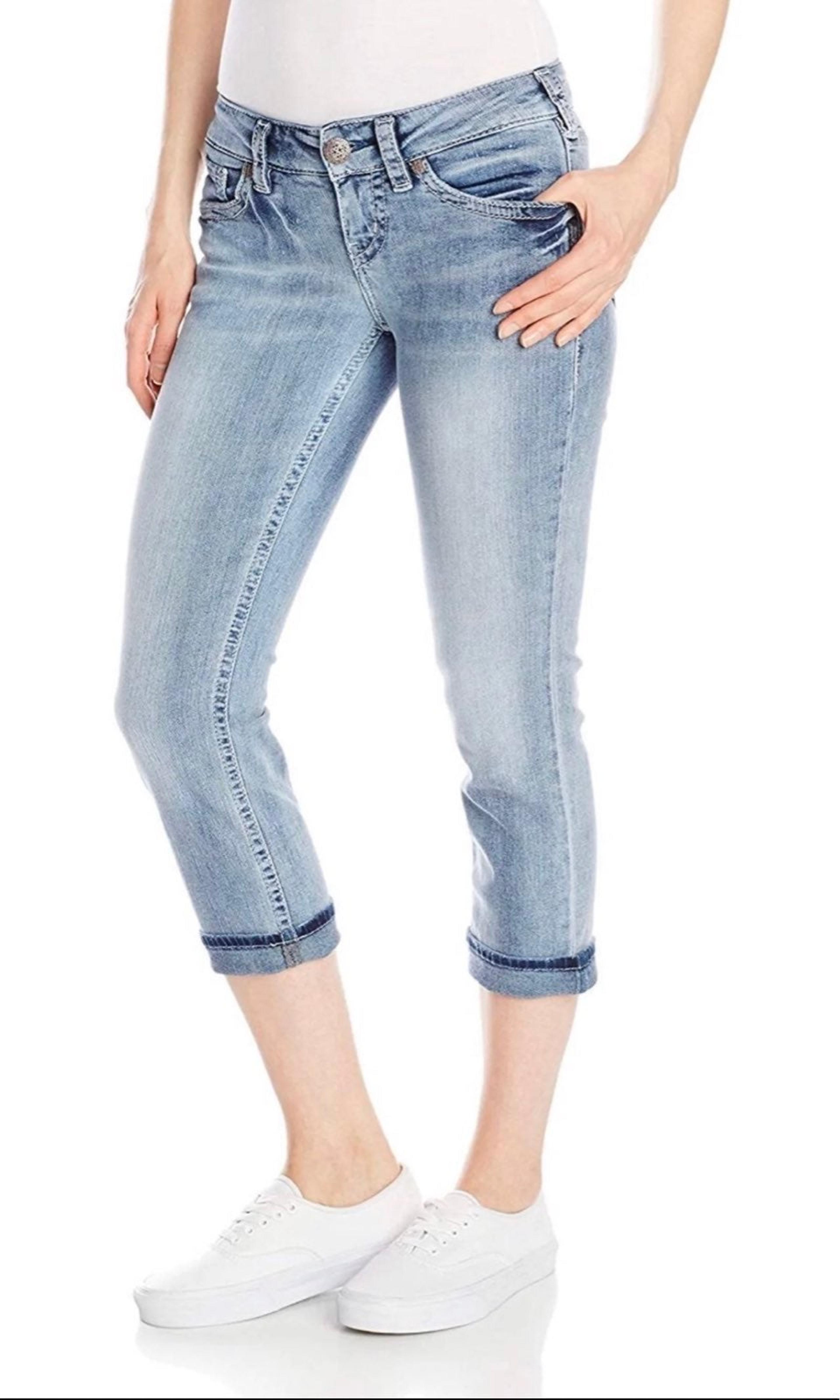 Silver Jeans Aiko Mid Capris SZ 27