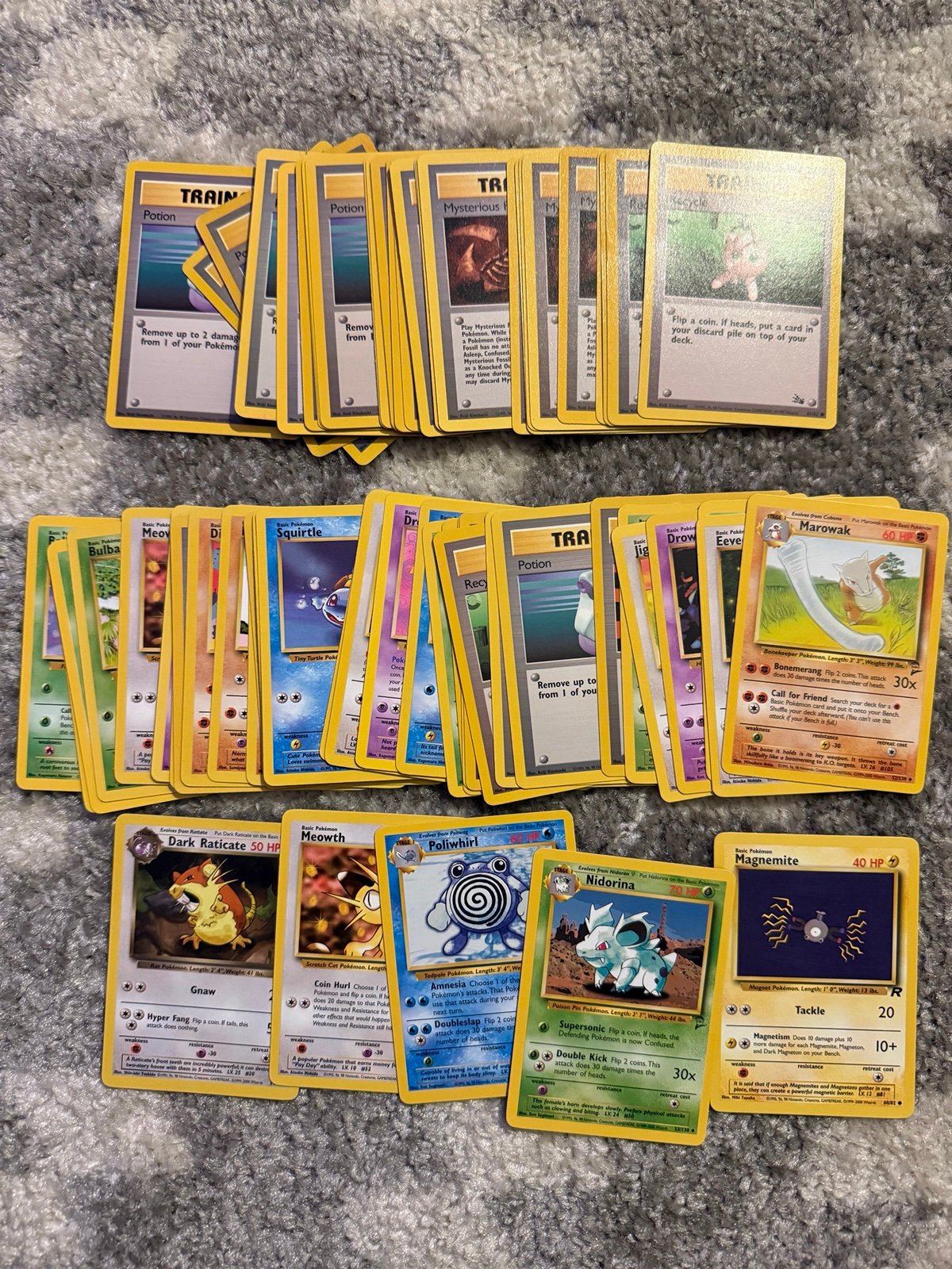 Pokemon Card Lot 65 cards Vintage