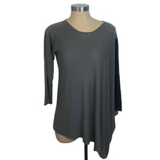 Bitte Kai Rand Gray and Black Asymetrical Tunic SZ 2