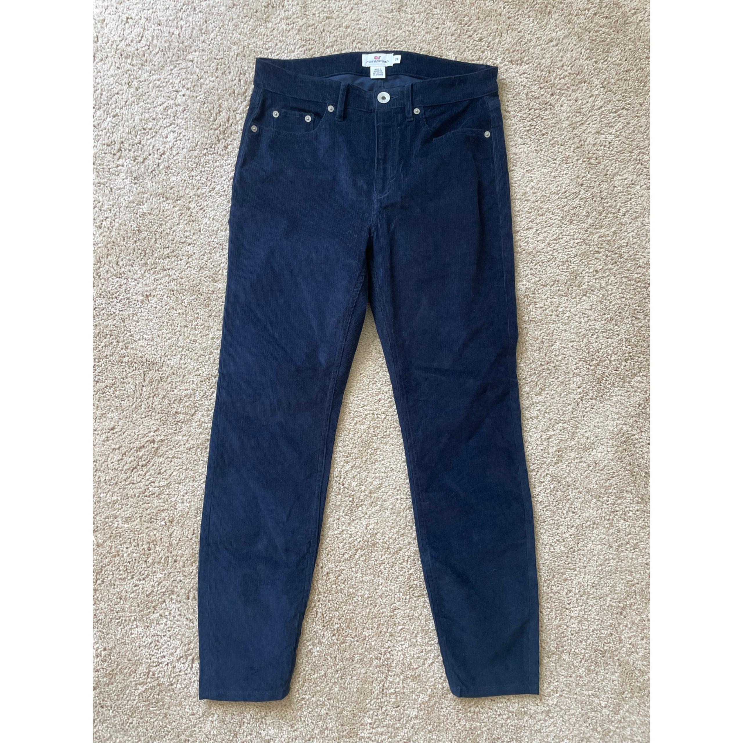 Vineyard Vines Women's Classic Club Corduroy Pants Sz 28 High Rise Skinny NWT
