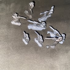 Lot of 8 Soldiers made of pewter