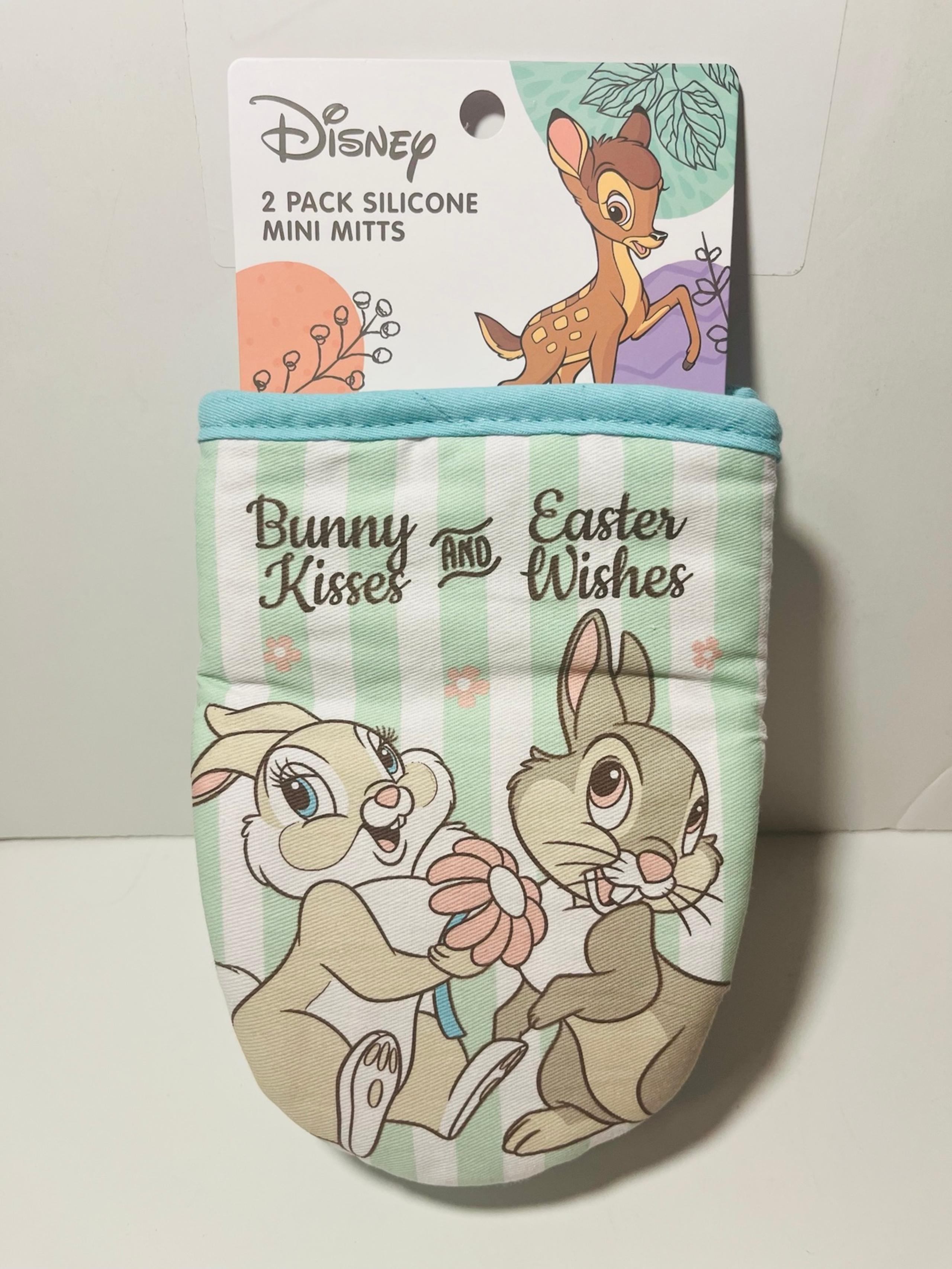 Disney Bambi Thumper & Miss Bunny Kisses & Easter Wishes 2 Pk Silicone Mini Mitt