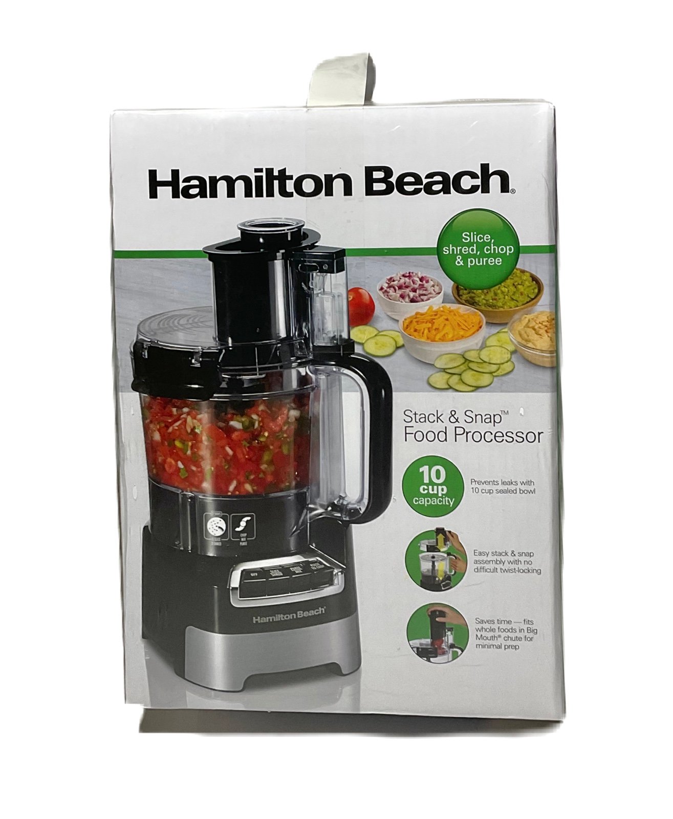 Hamilton Beach- Food Stack & Snap Food Processor (10 Cup) * * *