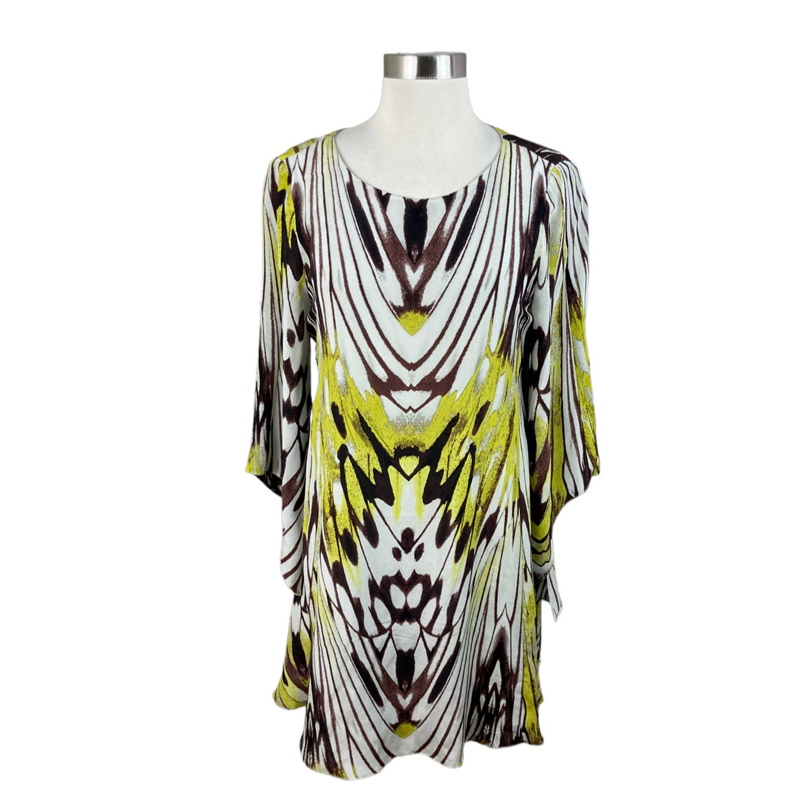 Anthropologie Liefsdottir 4 Sarita Silk Retro Boho Swing Dress