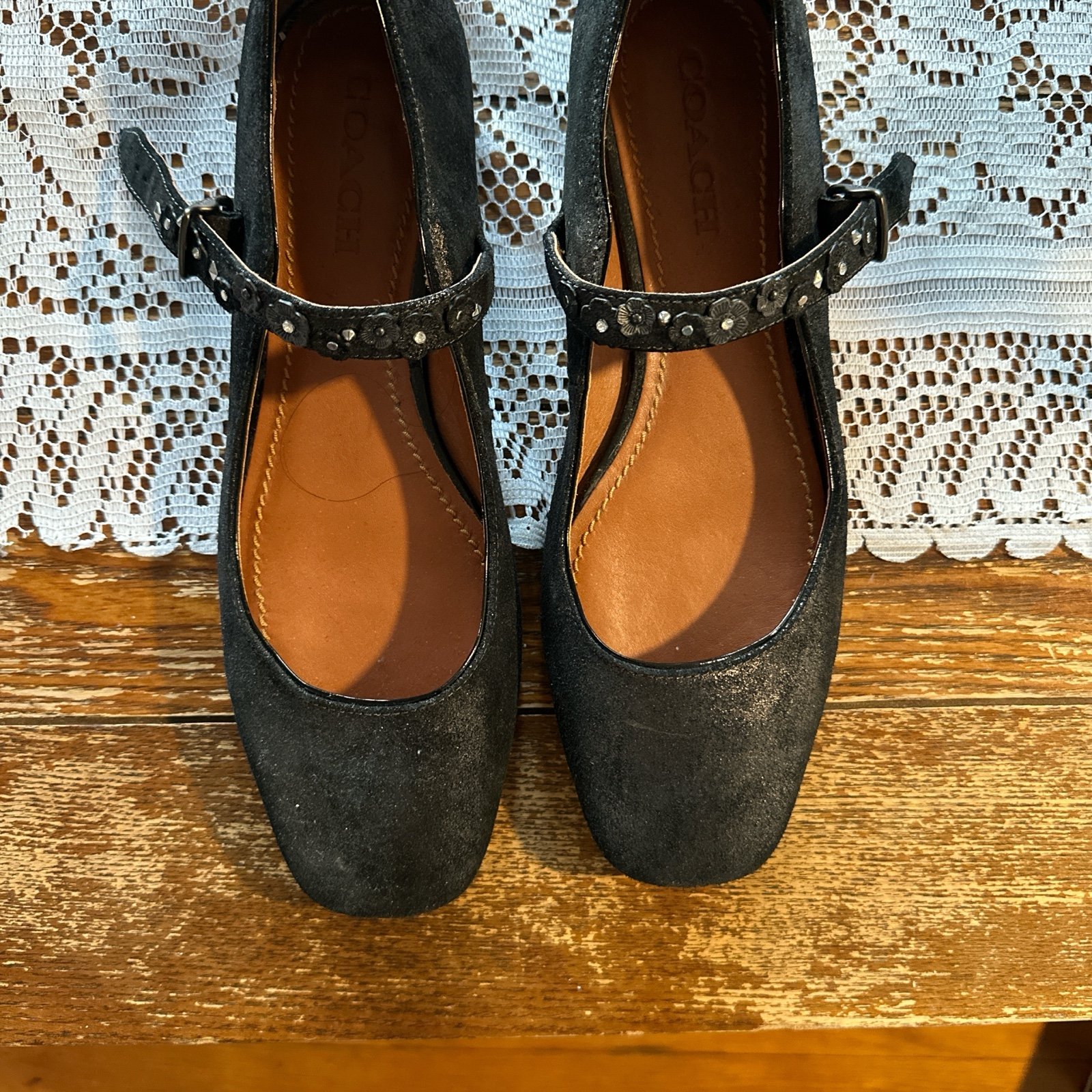 COACH mary jane flats