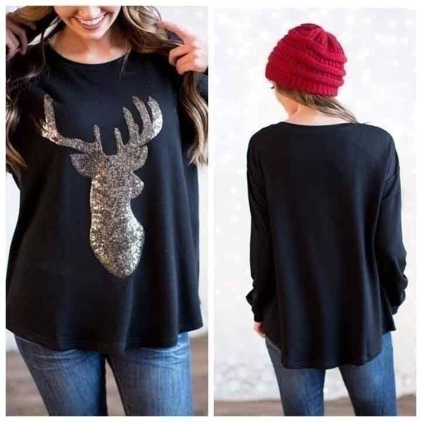 New glittered French terry top