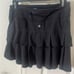 Lululemon skirt run pace setter black skirt size 8 *fading on logo + throughout