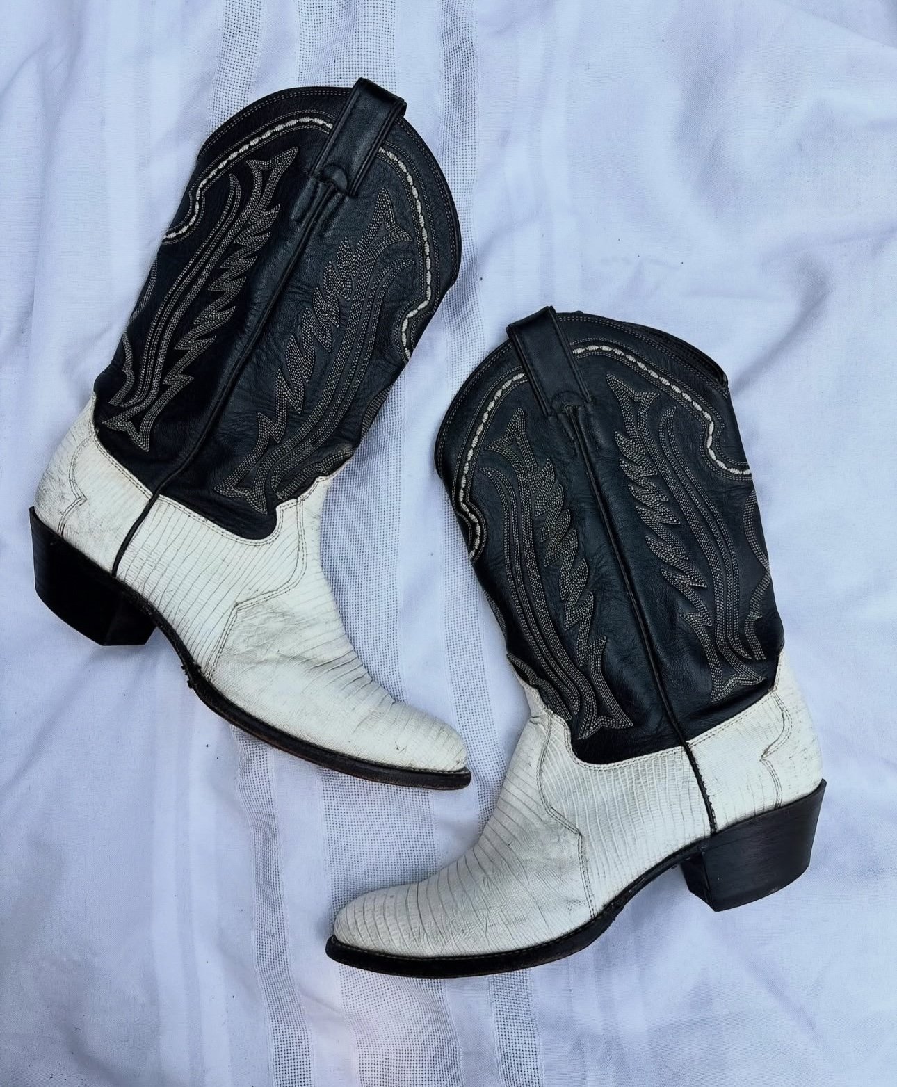 Vintage Justin Lizard Skin Boots