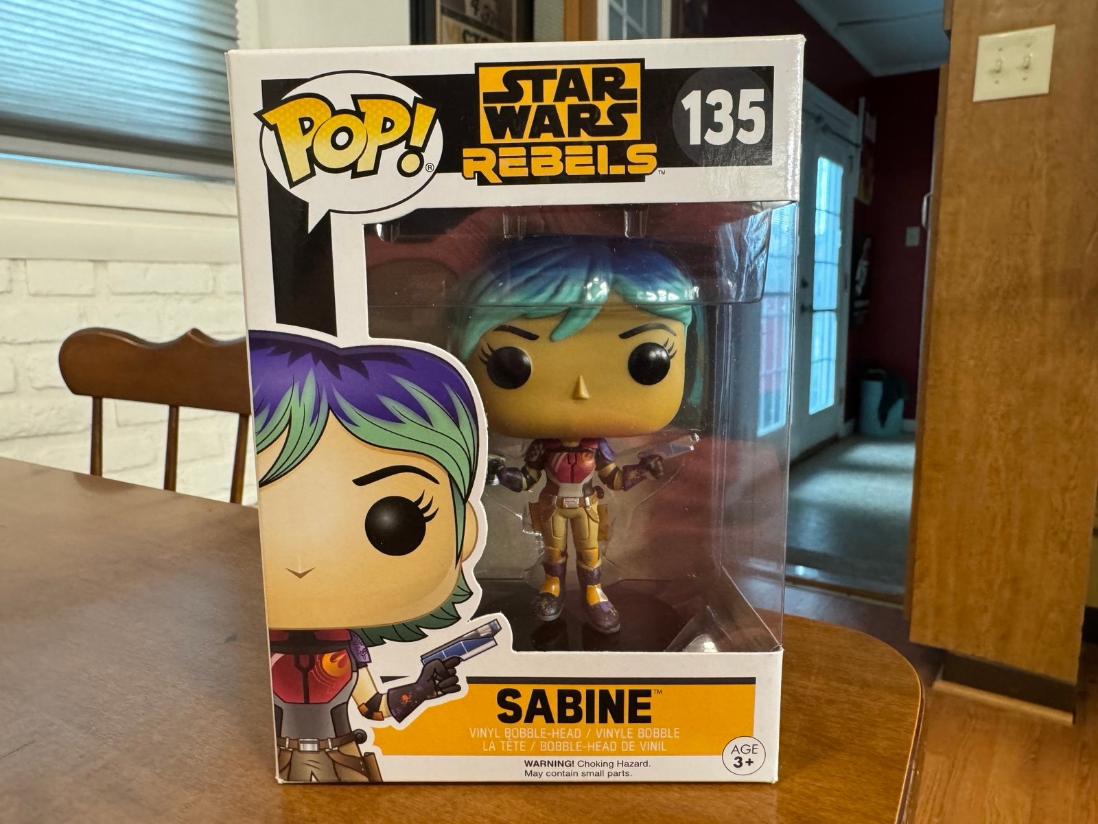 Star Wars Rebels: Sabine Funko Pop #135 Near-Mint W/New Plastic Protector!!