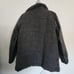 G.H. Bass & Co. Wool Knit Faux Vegan Leather Long Sleeve Tweed Knit Jacket Coat