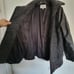 G.H. Bass & Co. Wool Knit Faux Vegan Leather Long Sleeve Tweed Knit Jacket Coat