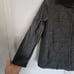 G.H. Bass & Co. Wool Knit Faux Vegan Leather Long Sleeve Tweed Knit Jacket Coat