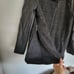 G.H. Bass & Co. Wool Knit Faux Vegan Leather Long Sleeve Tweed Knit Jacket Coat
