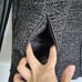 G.H. Bass & Co. Wool Knit Faux Vegan Leather Long Sleeve Tweed Knit Jacket Coat