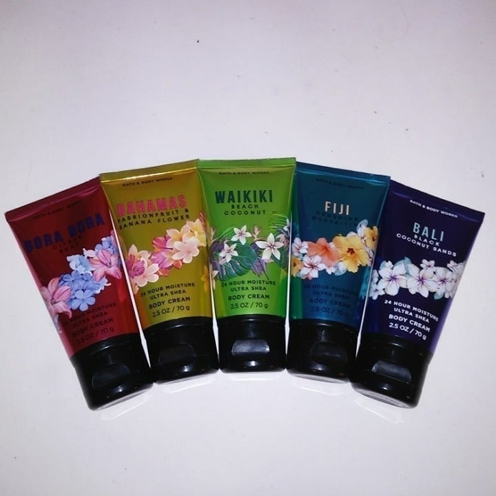 Set of 5 Bath and Body Works Body Cream