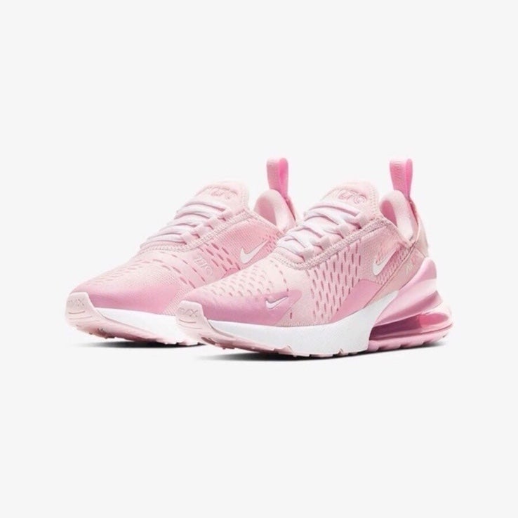 New Nike Air Max 270 GS Big Kids 7Y/Women Shoes 8.5 Pink Foam