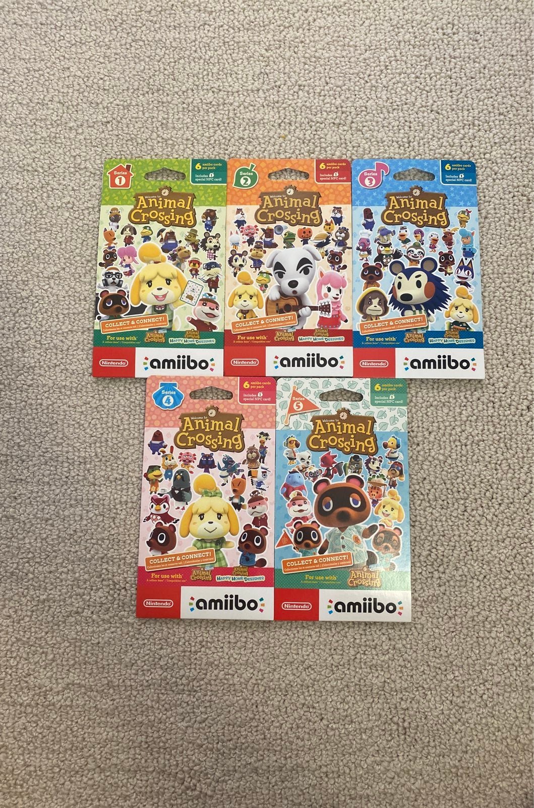 Animal Crossing Amiibo Cards Series 1-5