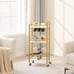 Bar Cart, Home Bar Serving Cart with 3-Tier Microwave Cart, Drink Cart