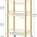 Bar Cart, Home Bar Serving Cart with 3-Tier Microwave Cart, Drink Cart