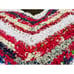 Vintage Heart Shaped Rag Rug Accent Pillow Farmhouse Primitive Red White