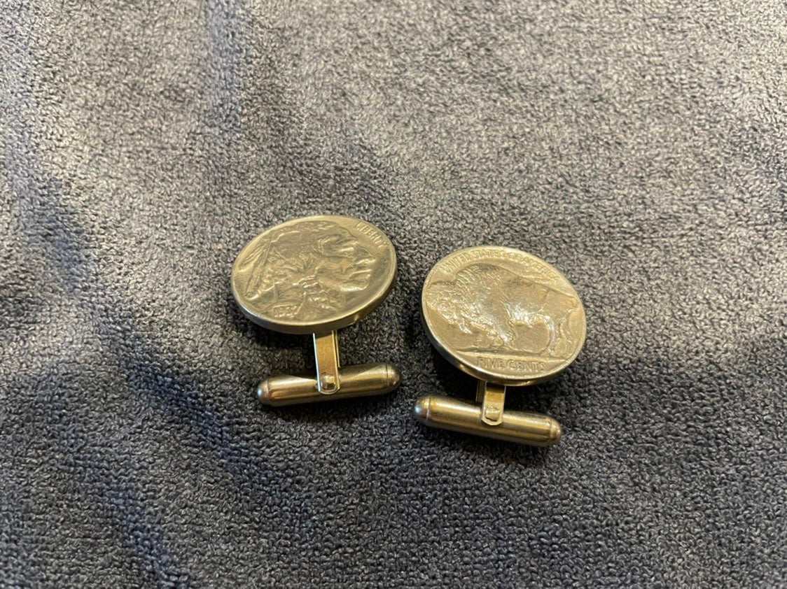 Indian head nickle cufflinks