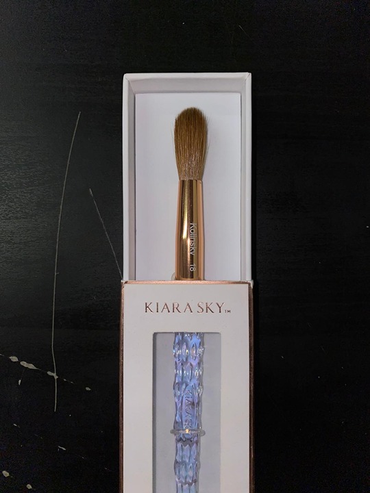 Kiara Sky CLEAR Kolinsky Acrylic Brush #18 (USED)