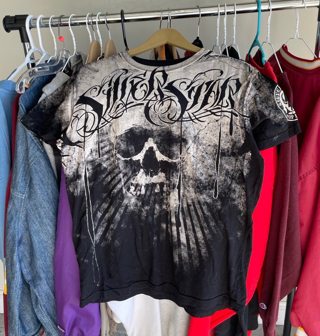 【SATIIIZ】Star Pigment Short Sleeve T-shirt UUL Pigment Short-Sleeved T-Shirt - satiiiz