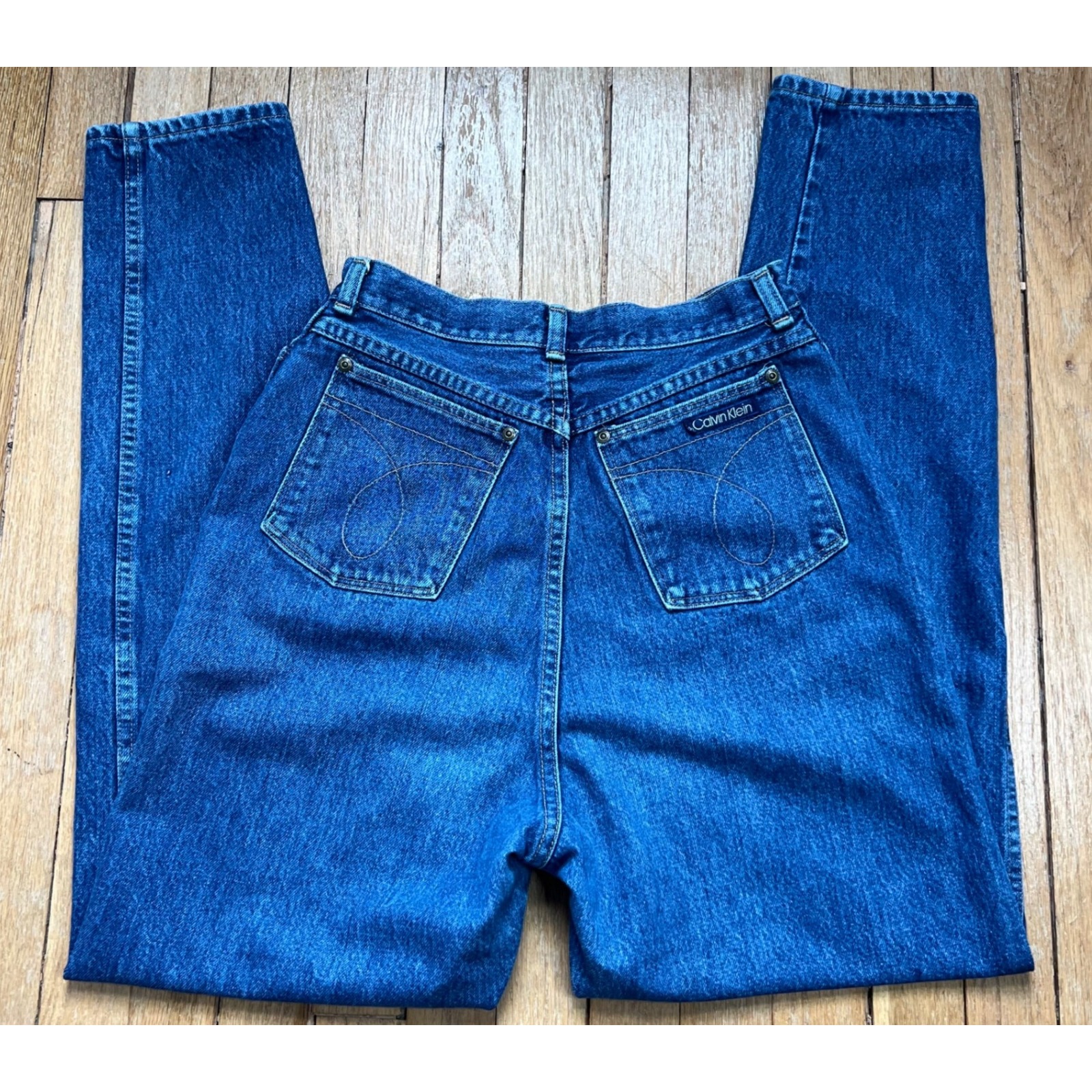 80s Vintage Calvin Klein Denim Jeans High Rise Tapered Leg Canada Womens Size 26