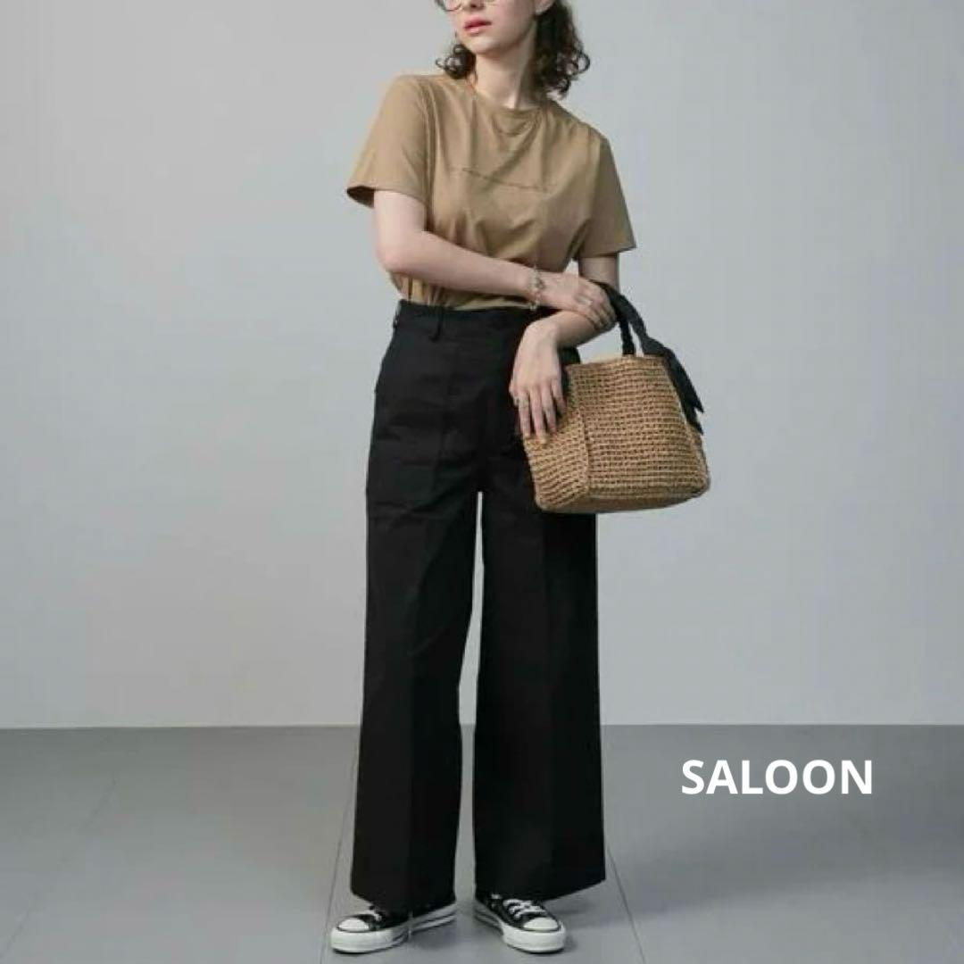 SALOON Brushed Baker Pants Military Pants Wide Pants New