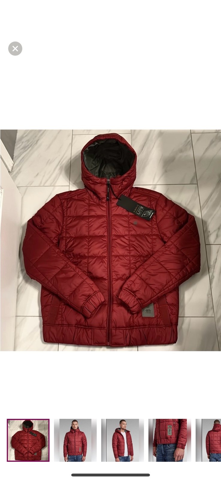 Men’s G-Star Raw Meefic Square Quilted Hooded Jacket