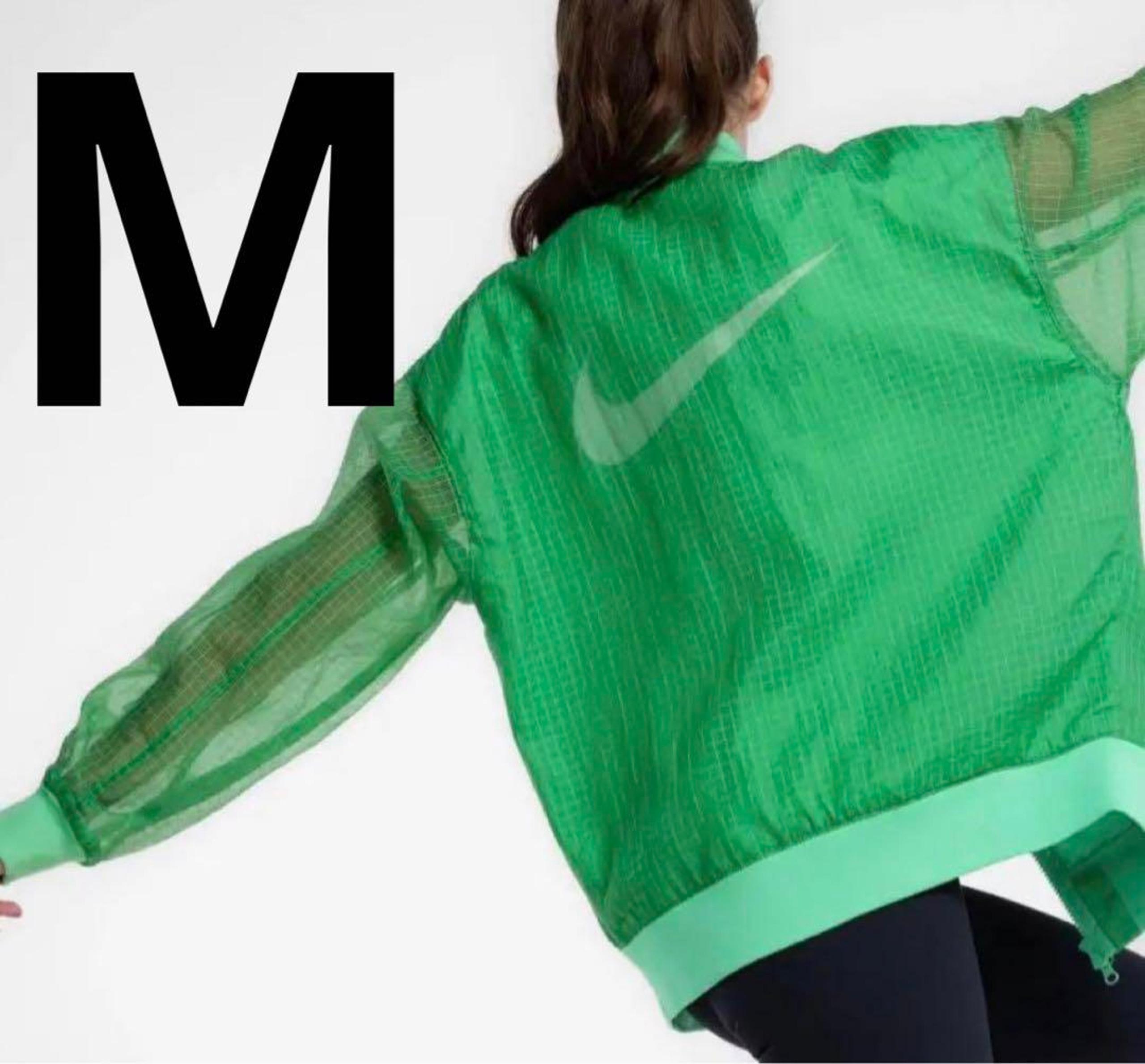 Brand New 【M】 NIKE Green Jacket, See-Through Jacket