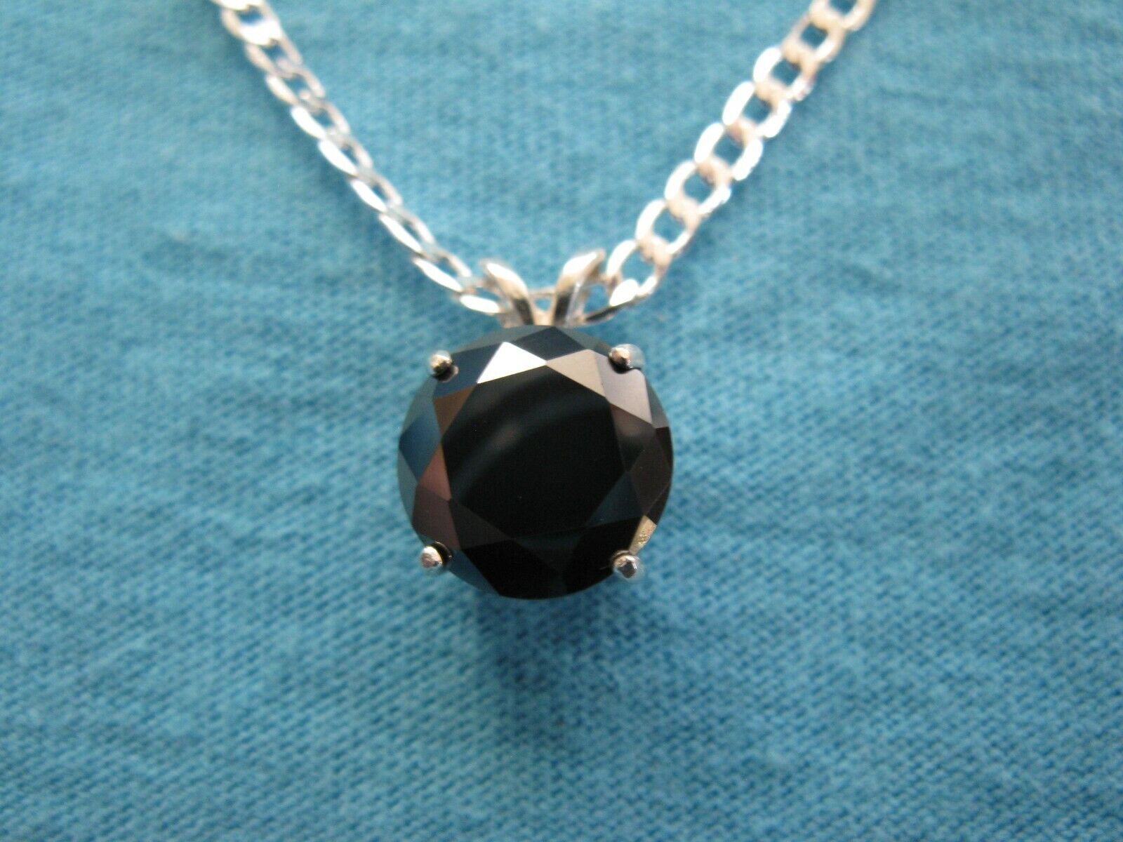 2.95ct 100% REAL EARTH MINED NATURAL BLACK DIAMOND NECKLACE, CERTIFICATE,PE NDAN