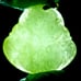 Burmese icy type A jadeite jade pendant.