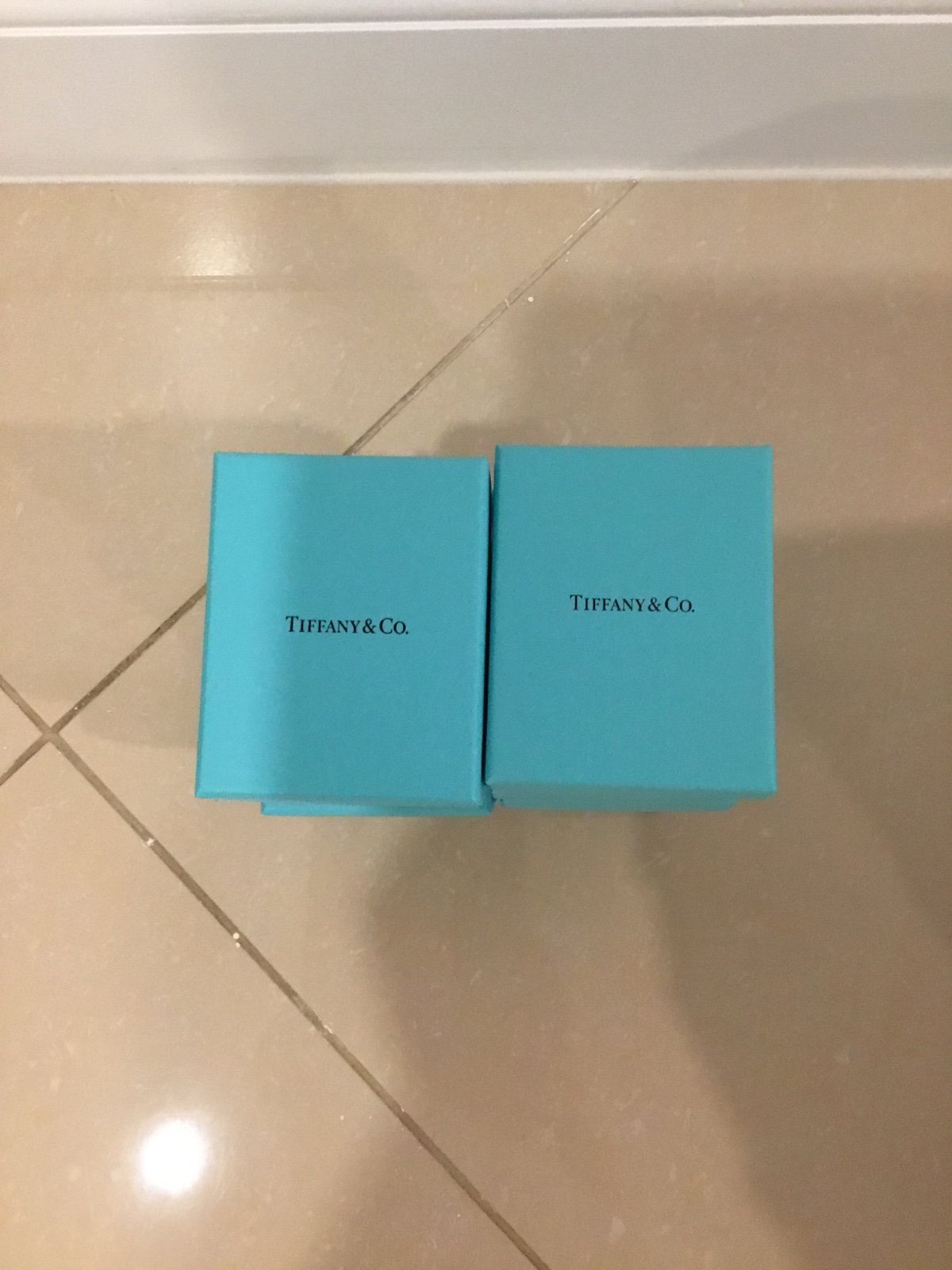 Tiffany & Co empty boxes