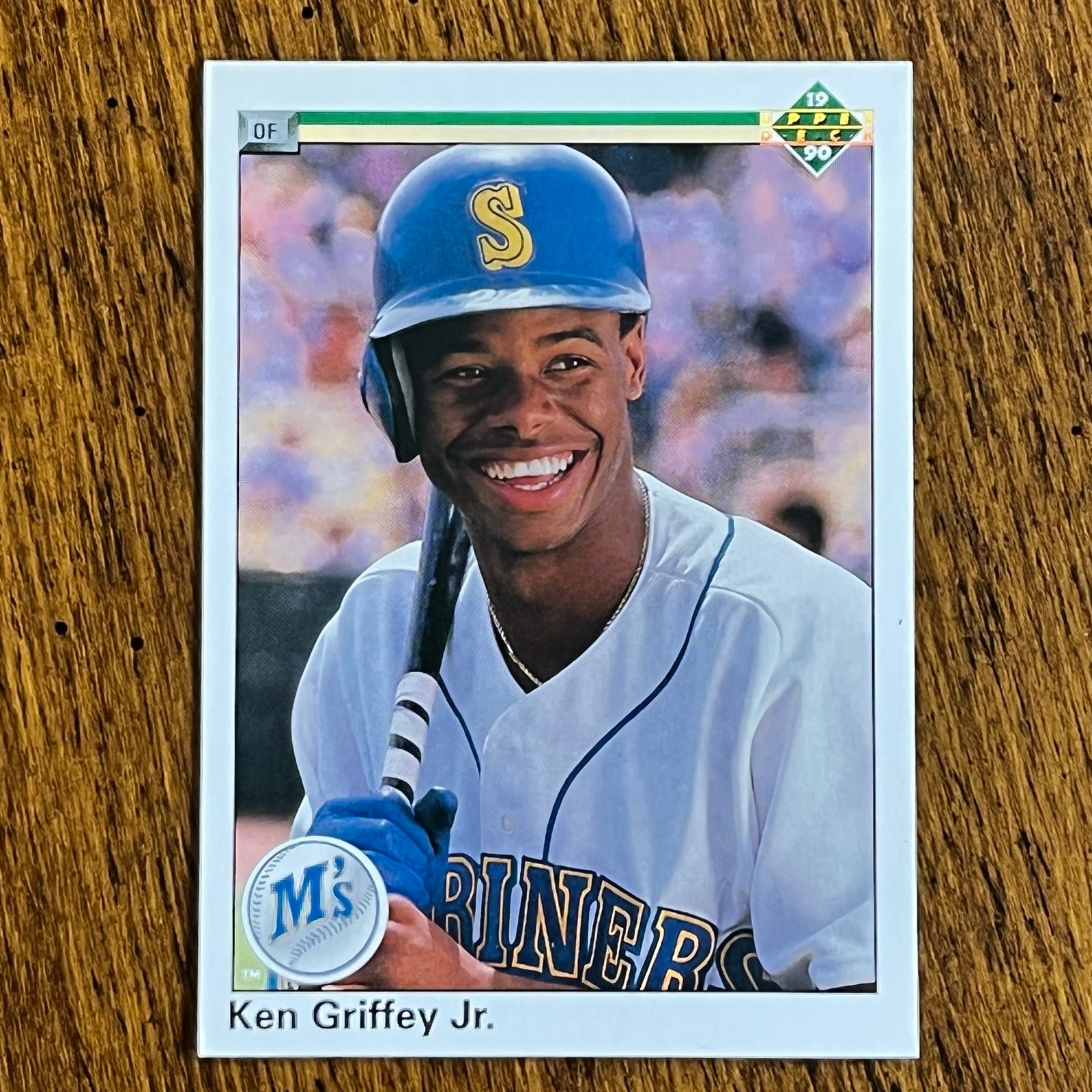 RARE 1990 Upper Deck #156 KEN GRIFFEY JR Triple Error Card