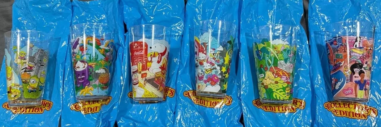 Mcdonalds Collectors CUPS COMPLETE SET OF 6 NEW FREE SHIPPING