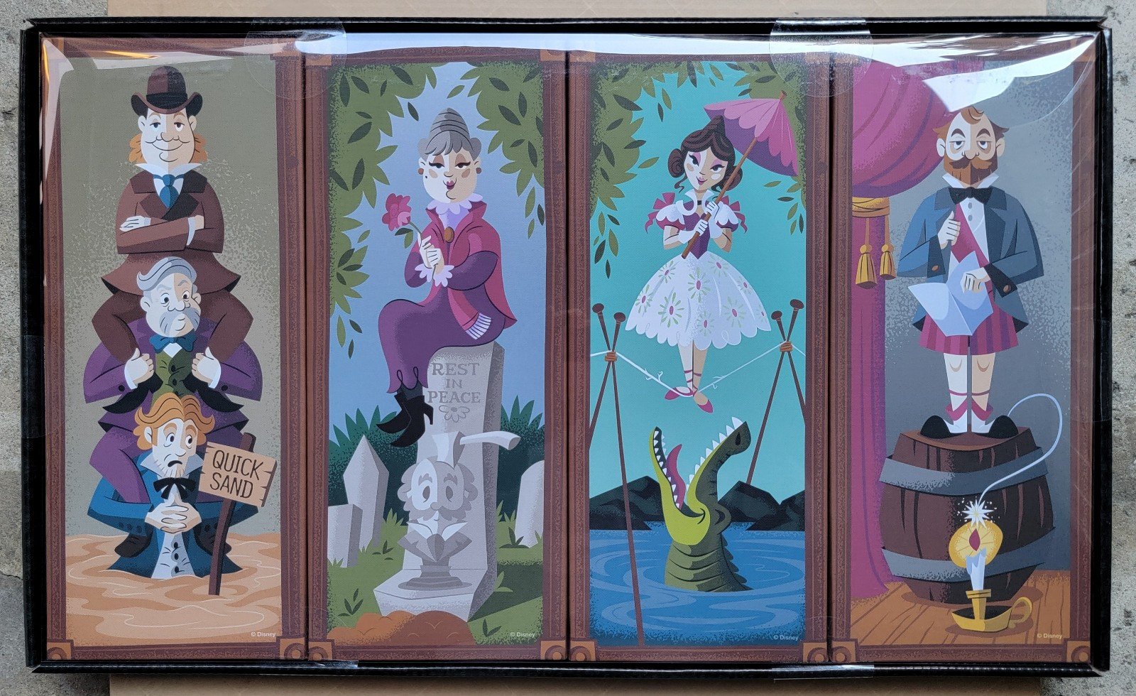 Disney: The Haunted Mansion - Stretching Portrait Canvas Wall Artwork Set of 4