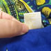 La Cera Tribal Print Caftan Blue Yellow Smocked Waist Stretchy One Size
