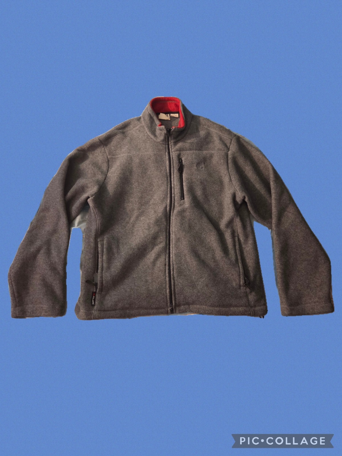 Timberland Mens Polartec Fleece Jacket With Zip Up Zipper Pockets Size XL