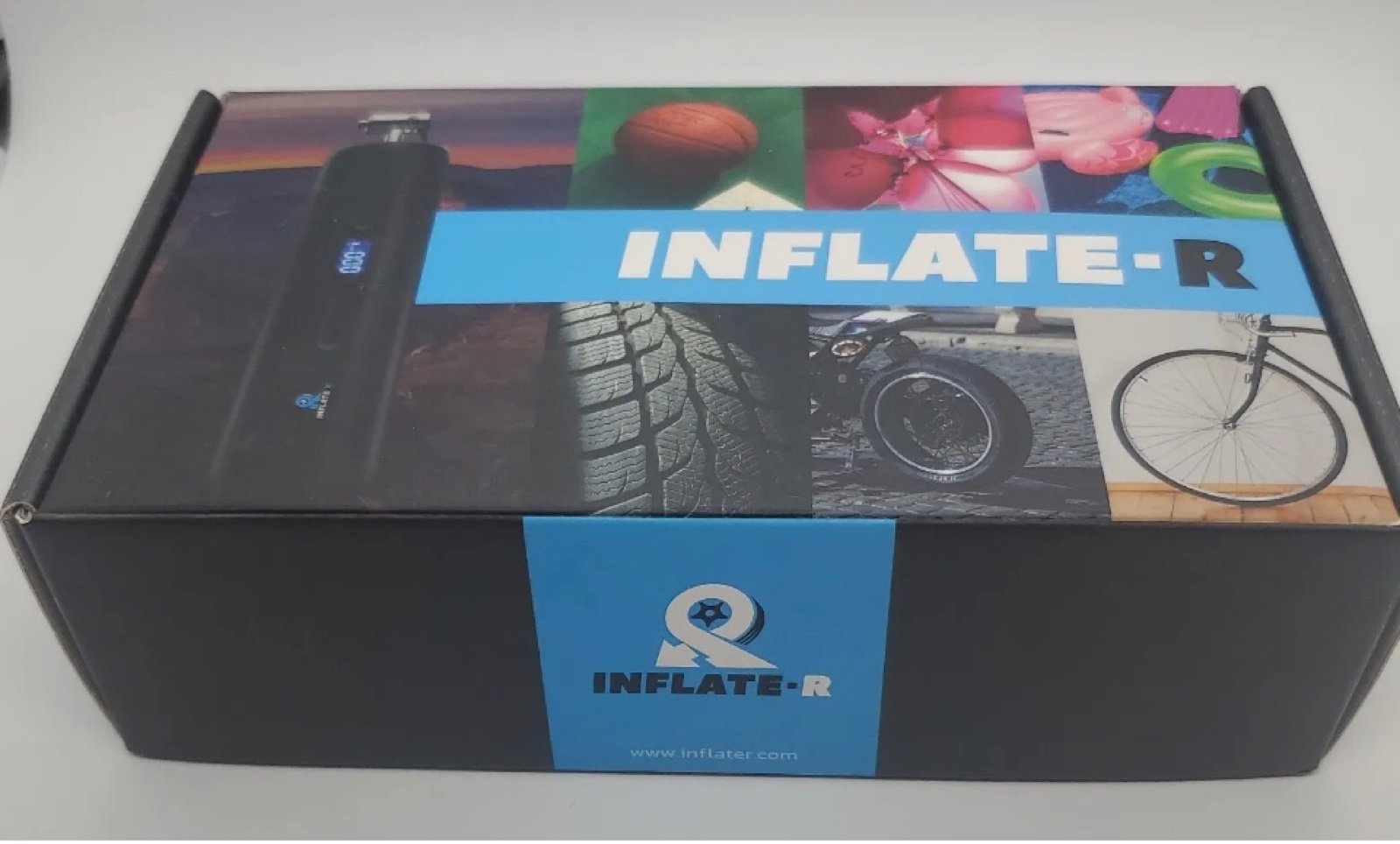 New inflate-r portable air compressor , tire pump, power bank,