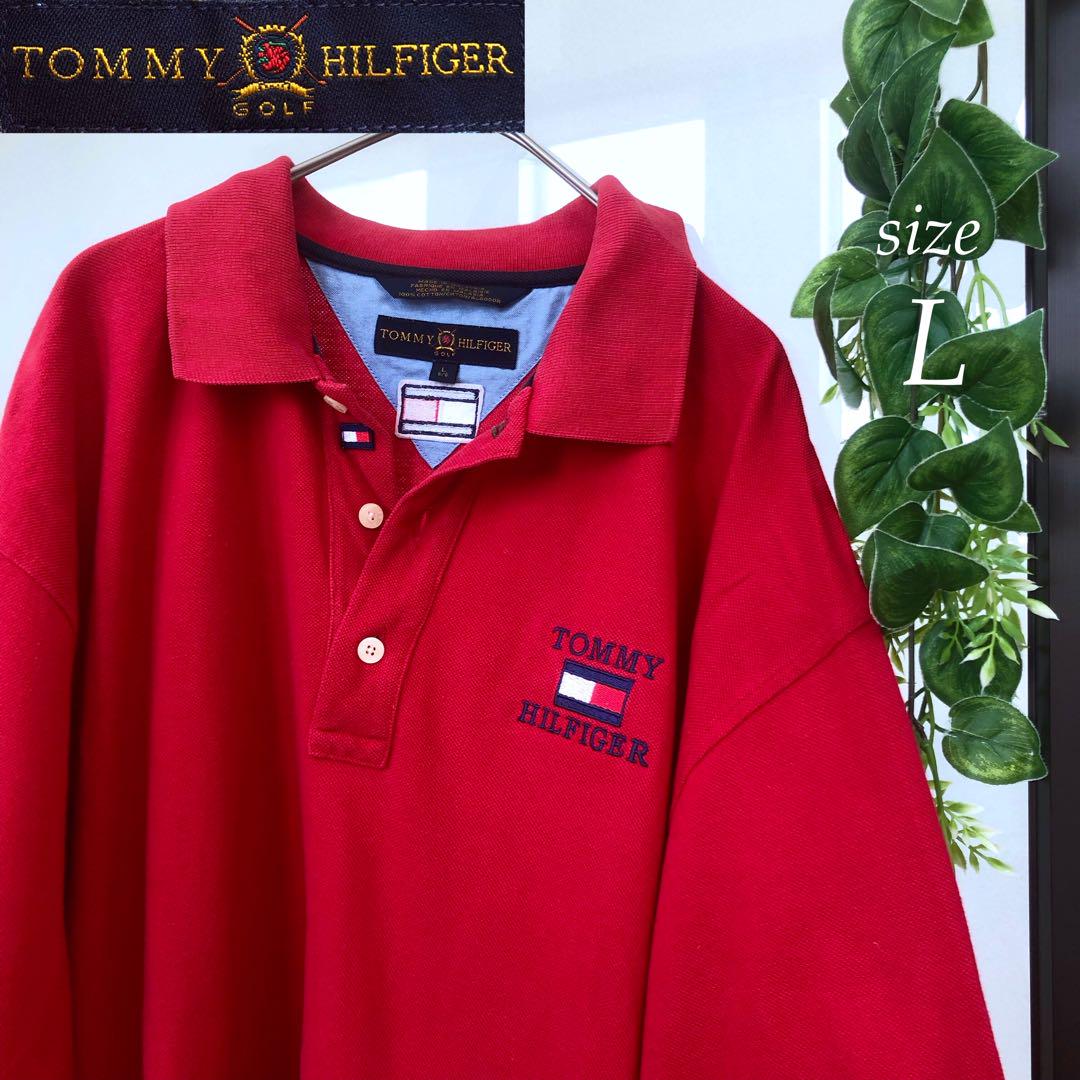 TOMMY HILFIGER Tommy Hilfiger Polo Shirt Logo Red L