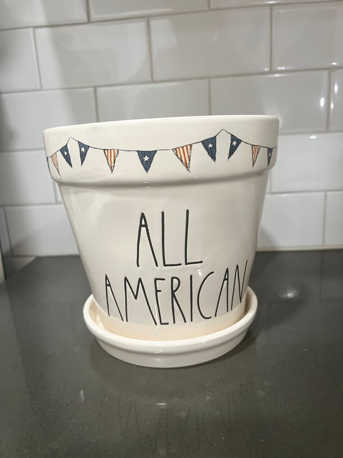 Rae Dunn All American Planter