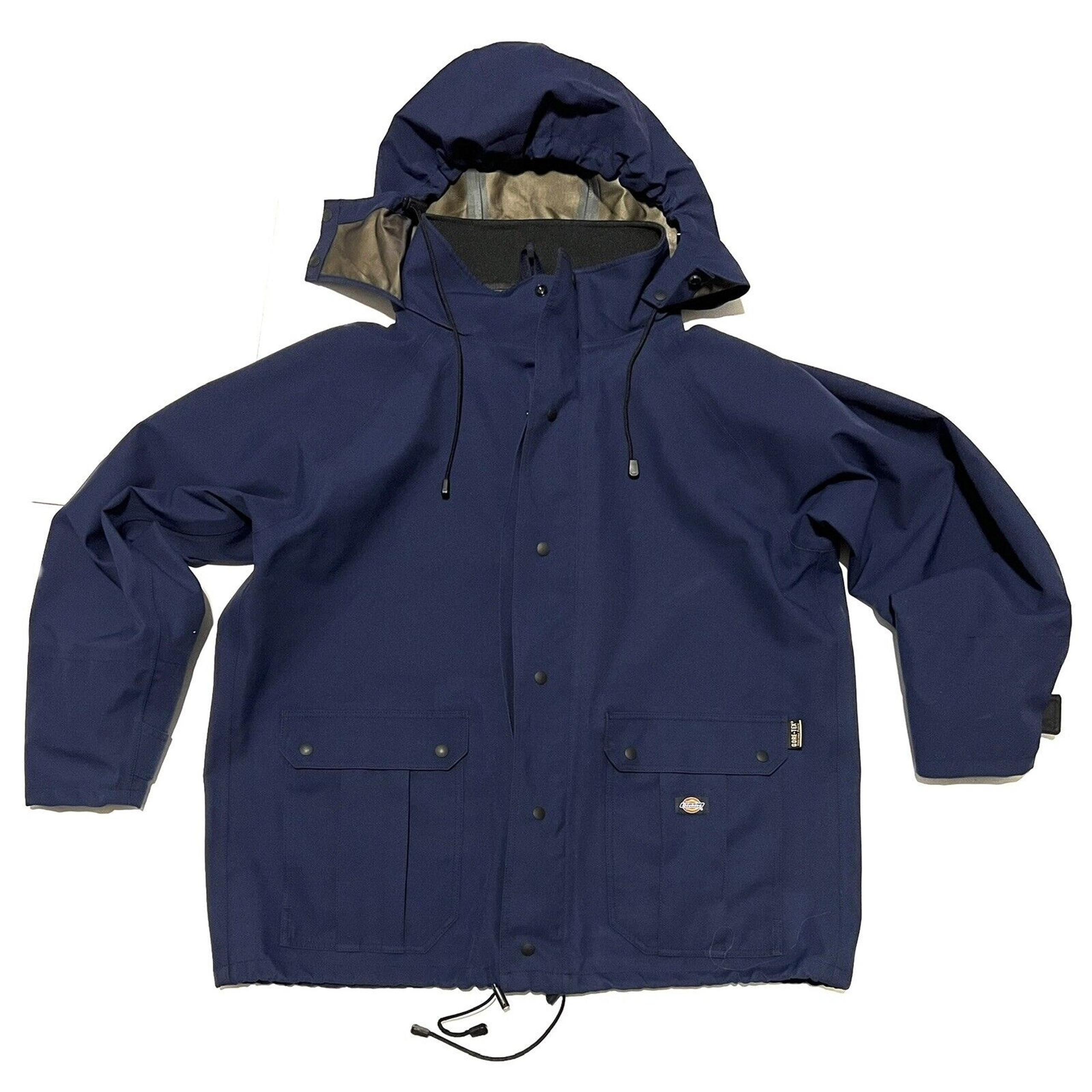 Dickies GORE-TEX Waterproof Hooded Jacket Rain Coat Mens Size XL MADE IN USA