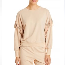 Sundays Jane Fringe Trimmed Crewneck Sweatshirt