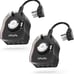 Outdoor Timer Outlet, 24 Hour Mechanical Outdoor Timer for Lights 2 pack